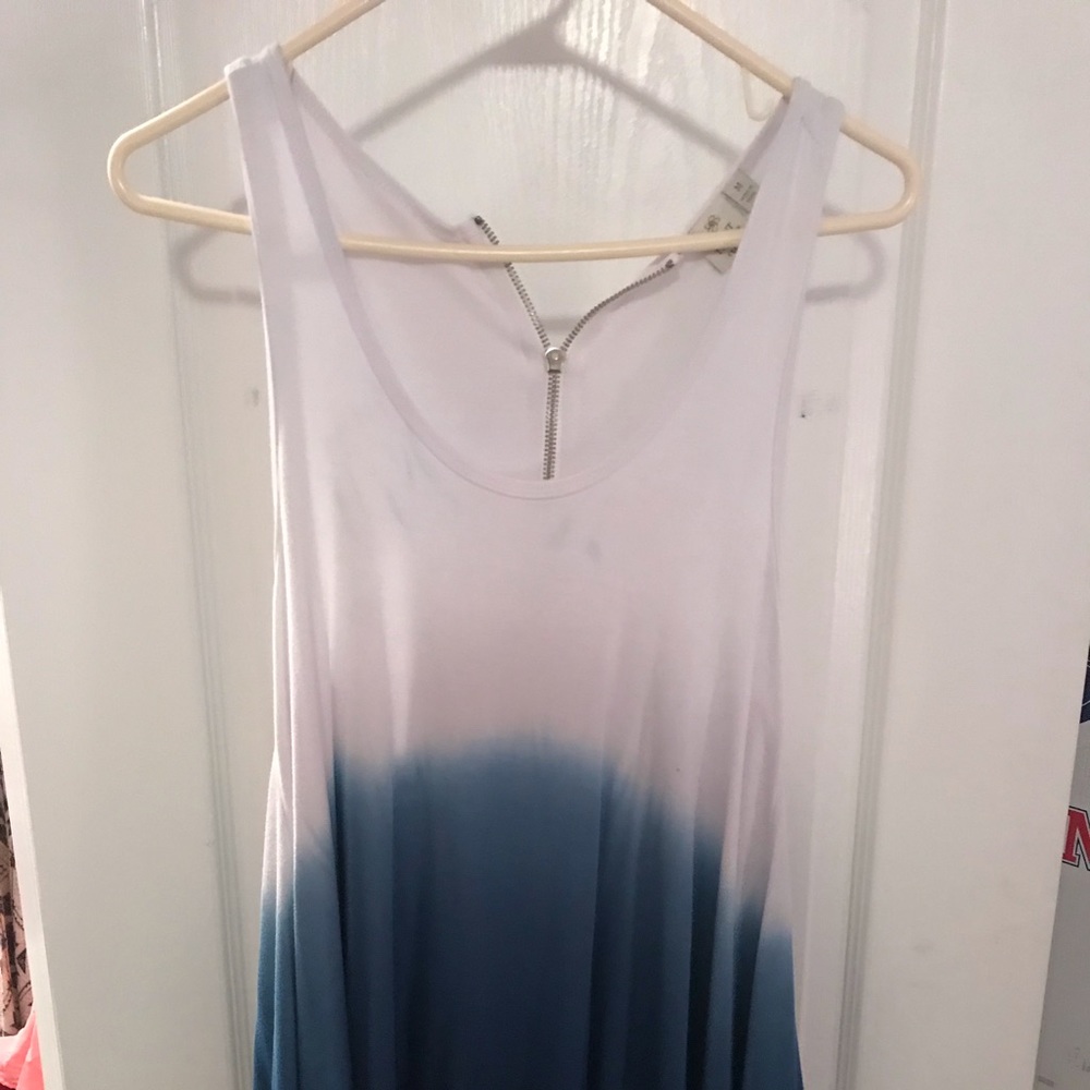 BLUE AND WHITE TANK DRESS!